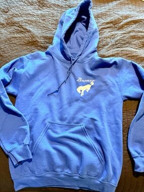 Junk Food Clothing Blue Bronco Graphic Pullover Hoodie